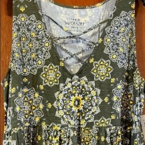 Torrid Criss Cross Babydoll Top